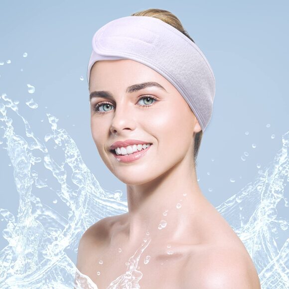 3544 30 Pack Spa Headband Facial Esthetician Hair Wrap Adjustable Makeup